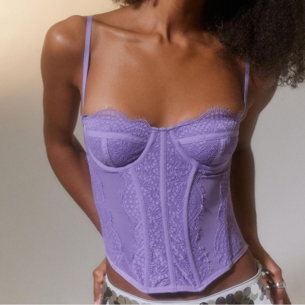 UO Lilac Corset Top